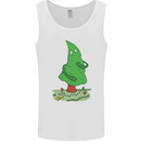 Naked Christmas Tree Funny Rude Xmas Naturist Mens Vest Tank Top White
