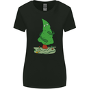 Naked Christmas Tree Funny Rude Xmas Naturist Womens Wider Cut T-Shirt Black