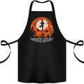 Namaste Witches Funny Halloween Yoga Cotton Apron 100% Organic Black