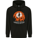 Namaste Witches Funny Halloween Yoga Mens 80% Cotton Hoodie Black