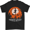 Namaste Witches Funny Halloween Yoga Mens T-Shirt 100% Cotton Black