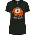 Namaste Witches Funny Halloween Yoga Womens Wider Cut T-Shirt Black