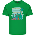 Nanny-saurus Funny Dinosaur Grandkids Mens Cotton T-Shirt Tee Top Irish Green