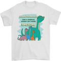 Nanny-saurus Funny Dinosaur Grandkids Mens T-Shirt 100% Cotton White