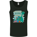 Nanny-saurus Funny Dinosaur Grandkids Mens Vest Tank Top Black