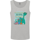 Nanny-saurus Funny Dinosaur Grandkids Mens Vest Tank Top Sports Grey