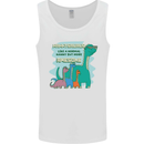 Nanny-saurus Funny Dinosaur Grandkids Mens Vest Tank Top White