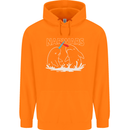 Narwars Narwhal Parody Whale Childrens Kids Hoodie Orange