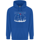 Narwars Narwhal Parody Whale Childrens Kids Hoodie Royal Blue