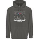 Narwars Narwhal Parody Whale Childrens Kids Hoodie Storm Grey