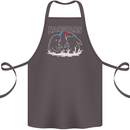 Narwars Narwhal Parody Whale Cotton Apron 100% Organic Dark Grey