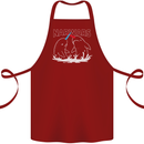Narwars Narwhal Parody Whale Cotton Apron 100% Organic Maroon