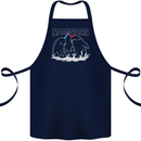 Narwars Narwhal Parody Whale Cotton Apron 100% Organic Navy Blue