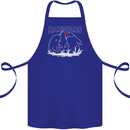 Narwars Narwhal Parody Whale Cotton Apron 100% Organic Royal Blue