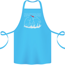 Narwars Narwhal Parody Whale Cotton Apron 100% Organic Turquoise
