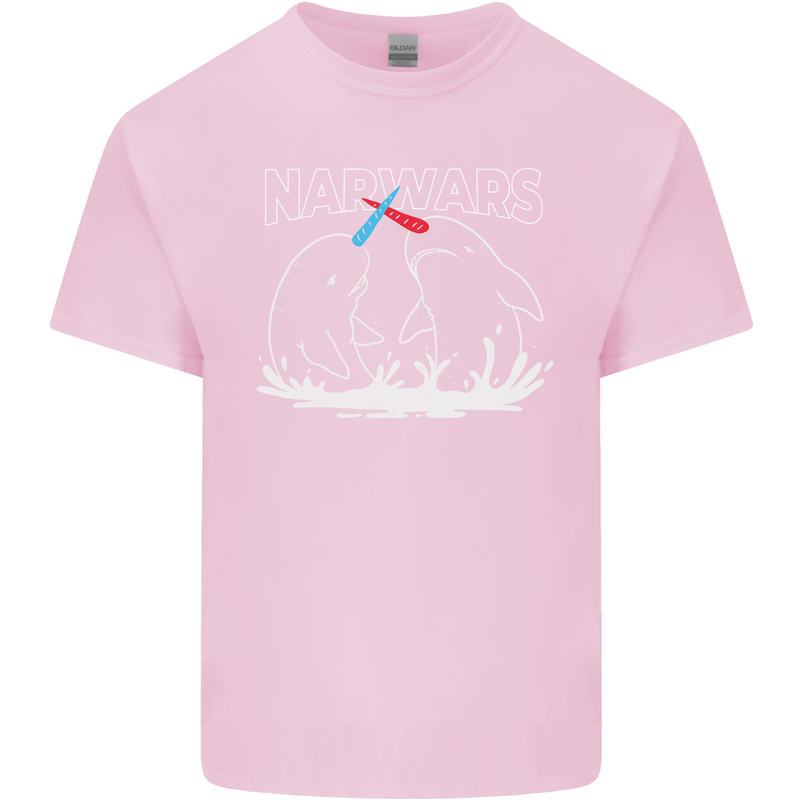 Narwars Narwhal Parody Whale Kids T-Shirt Childrens Light Pink