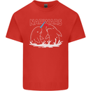 Narwars Narwhal Parody Whale Kids T-Shirt Childrens Red