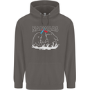 Narwars Narwhal Parody Whale Mens 80% Cotton Hoodie Charcoal