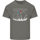 Narwars Narwhal Parody Whale Mens Cotton T-Shirt Tee Top Charcoal