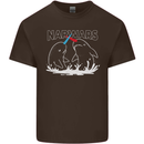 Narwars Narwhal Parody Whale Mens Cotton T-Shirt Tee Top Dark Chocolate