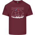 Narwars Narwhal Parody Whale Mens Cotton T-Shirt Tee Top Maroon