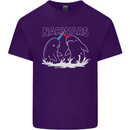 Narwars Narwhal Parody Whale Mens Cotton T-Shirt Tee Top Purple