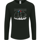 Narwars Narwhal Parody Whale Mens Long Sleeve T-Shirt Black