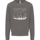 Narwars Narwhal Parody Whale Mens Sweatshirt Jumper Charcoal