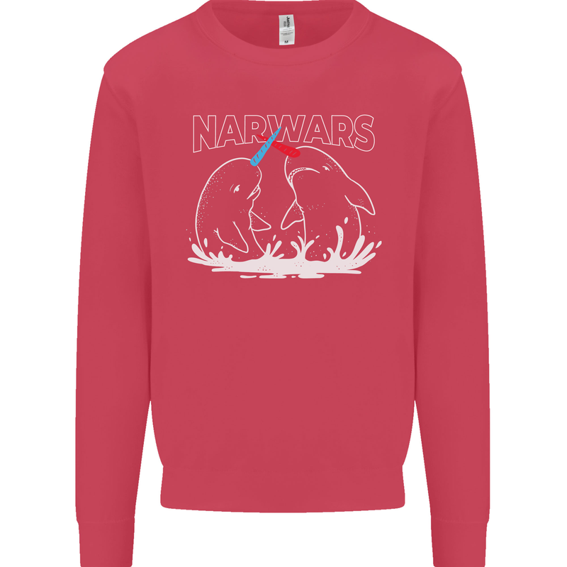 Narwars Narwhal Parody Whale Mens Sweatshirt Jumper Heliconia