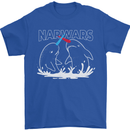 Narwars Narwhal Parody Whale Mens T-Shirt 100% Cotton Royal Blue