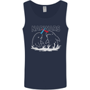 Narwars Narwhal Parody Whale Mens Vest Tank Top Navy Blue