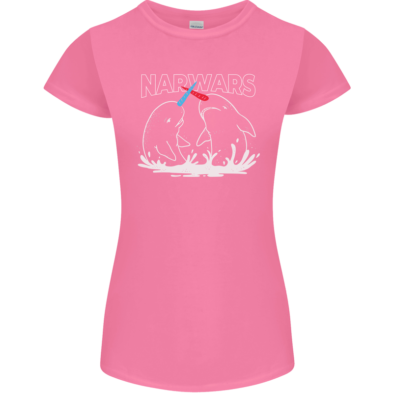 Narwars Narwhal Parody Whale Womens Petite Cut T-Shirt Azalea