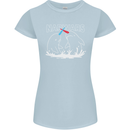 Narwars Narwhal Parody Whale Womens Petite Cut T-Shirt Light Blue