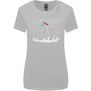 Narwars Narwhal Parody Whale Womens Wider Cut T-Shirt Sports Grey