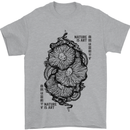 Nature is Art Mushroom Fungi Mycology Mens T-Shirt 100% Cotton Sports Grey