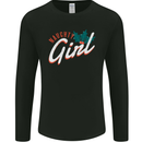 Naughty Girl Funny Christmas Xmas Mens Long Sleeve T-Shirt Black