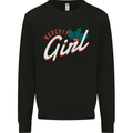 Naughty Girl Funny Christmas Xmas Mens Sweatshirt Jumper Black