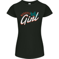 Naughty Girl Funny Christmas Xmas Womens Petite Cut T-Shirt Black