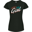 Naughty Girl Funny Christmas Xmas Womens Petite Cut T-Shirt Black