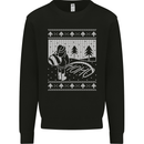 Naughty Santa Peeing in the Snow Christmas Mens Sweatshirt Jumper Black