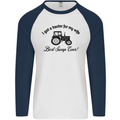 A Tractor for My Wife Funny Farming Farmer Mens L/S Baseball T-Shirt White/Navy Blue