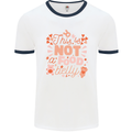 Not a Food Belly New Baby Pregnancy Pregnant Mens Ringer T-Shirt White/Navy Blue