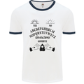 Ouija Board Dark Black Magic Voodoo Mens Ringer T-Shirt White/Navy Blue