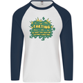 Farting is Just My Way of Saying That I Love You Mens L/S Baseball T-Shirt White/Navy Blue