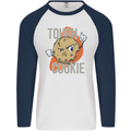 A Tough Cookie Funny MMA Mixed Martial Arts Mens L/S Baseball T-Shirt White/Navy Blue