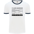 Not Hoarding Photography Photographer Camera Mens Ringer T-Shirt White/Navy Blue