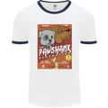 Pawshank Redemtion Funny Dog Parody Mens Ringer T-Shirt White/Navy Blue