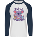 Koalified Birthday Girl 3rd 4th 5th 6th 7th 8th 9th Mens L/S Baseball T-Shirt White/Navy Blue