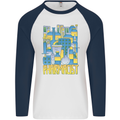 Pharmacist Chemist Design Mens L/S Baseball T-Shirt White/Navy Blue