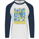 Pharmacist Chemist Design Mens L/S Baseball T-Shirt White/Navy Blue